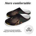 thumbnail image 6 of Wukai Cute Leaf Animal Print Women's Indoor Bedroom Slipper Slip On Shoes, Unisex House Shoes with Anti-Skid Sole for Men, Gift for Women Men-11, 6 of 7