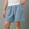 thumbnail image 2 of Hessimy Athletic Basketball Boys Shorts Quick Dry Shorts with Pockets for Soccer Running(Sky Blue,3-4 Years), 2 of 4