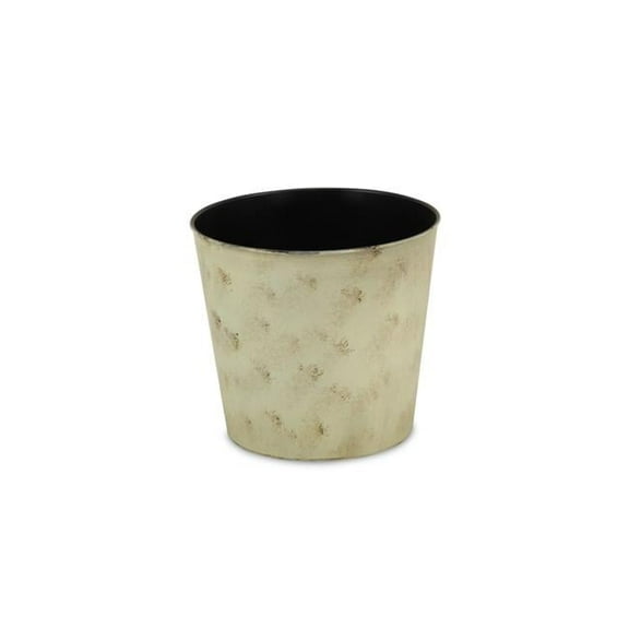 Cheungs PP-101LG 9 in. Round Tapered Recycled Plastic Planter, Gray