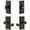 Timeless Bronze, variant on Grandeur 834562 Carre Solid Brass Right Handed Single Cylinder Keyed Entry Leverset And