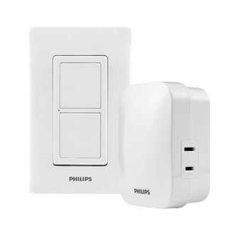 Wireless Light Switch Kit, No Battery No Wiring, Easy to Install  On/Off/Dimmable Switches for Lights Lamps Fans Appliances, Self-powered  Kinetic Remote Con