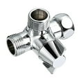 thumbnail image 1 of 1*Valve Shower Hose Splitter Three-way Connector Shower Head Faucet Hose Diverter T Adapter Shower Hose Tap Splitter, 1 of 10
