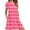 Hot Pink, variant on Wancir Women's Casual Summer T Shirt Dresses Short Sleeve Swing Dress with Pockets