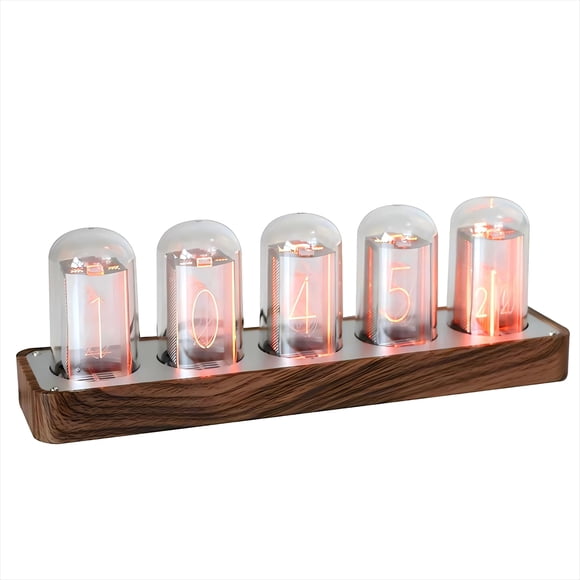 Reloj Nixie Tube ClocTeck con Wi-Fi SYNC, alarma y temporizador
