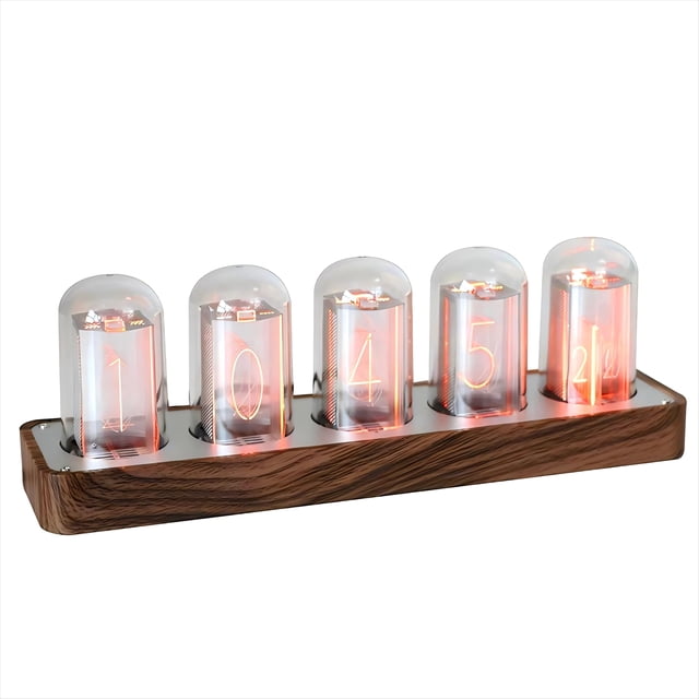 Reloj Nixie Tube ClocTeck con Wi-Fi SYNC, alarma y temporizador