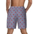 thumbnail image 2 of Lsque Mens Swim Trunks Anchors Pattern - Bathing Suit Compression Liner - Beach Swim Shorts Swimwear - (S-3XL) - Stretch Quick Dry -X-Large, 2 of 9