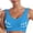 Blue, variant on LNWUY Women's Hot Diamond Comfortable No Steel Ring Comfortable Gathering Non-marking Tank Top Breathable Bra Underwear White XXL