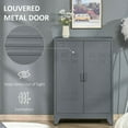 thumbnail image 5 of Spaco Industrial Storage Cabinet with Double Doors and Adjustable Shelves, Steel Garage Cabinet for Indoor as Living Room, Entryway, Gray, 5 of 8