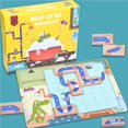 thumbnail image 4 of Thinking Training Early Education Desk Gaming Toy Little Crocodile Bathing Maze Toy Cateissary FN002501-00, 4 of 6
