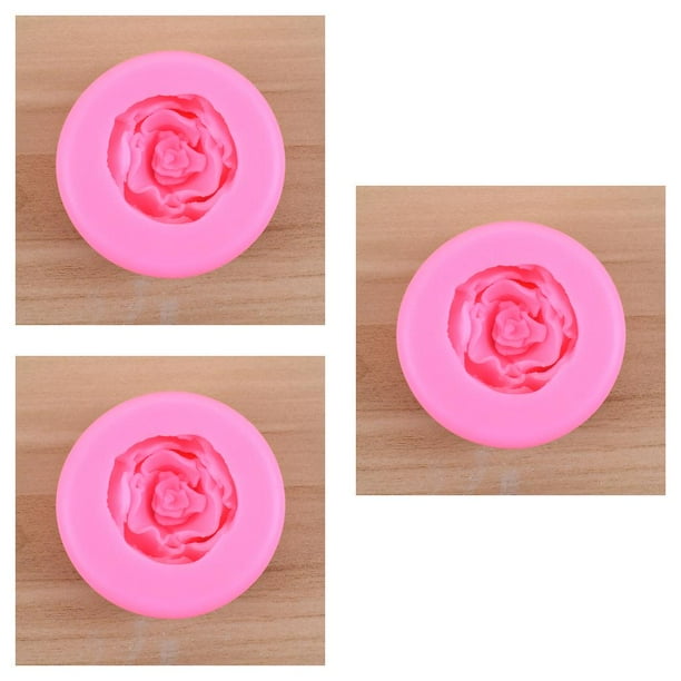 Billuyoard Molde de silicona para pastel de rosas DIY, decoración reutilizable, molde para hornear, molde artesanal para gelatina de Chocolate Type1