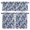 Blue, variant on 3 Piece Kitchen Curtains and Valances Set Country Green Leaves Cafe Curtains 36 Inch Length White Berries Farmhouse Botanical Valance & Tier Curtain for Living Room Bedroom Window 54"x18"+27"x36"*2