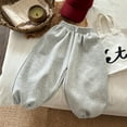 thumbnail image 5 of Gibobby Baby Boys Girls Jogger Pants Drawstring Elastic Waist Sweatpants Casual Jogger Pants(Grey,11-12 Years), 5 of 7