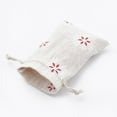 thumbnail image 4 of Polycotton(Polyester Cotton) Packing Pouches Drawstring Bags with Printed Snowflake Old Lace 14x10cm, 4 of 4