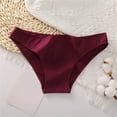 thumbnail image 2 of yunLCZ Women's Cotton Underwear High Waist Women Mesh Bow Embroidered Cotton Transparent String Sexy Underwear Back Bandage Hollow Out Panties String Briefs Wasit Hipster Brief Panties for Ladies, 2 of 3