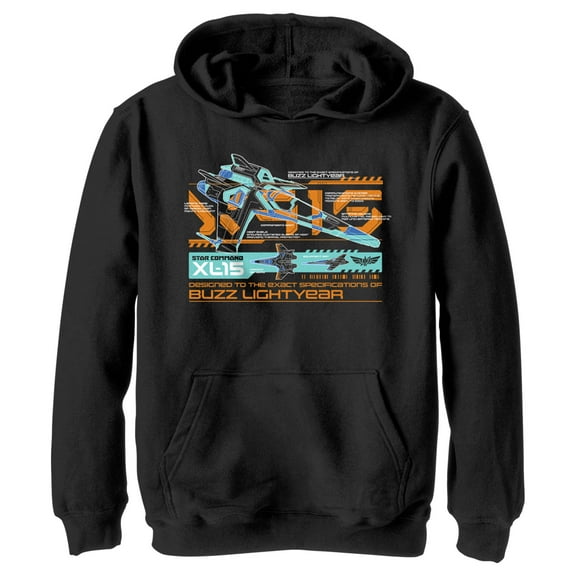 Boy's Lightyear XL-15 Design  Pull Over Hoodie