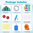 thumbnail image 4 of Costway Inflatable Water Park with Climbing Wall Splash Pool Water Cannons 750W Blower, 4 of 9