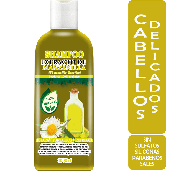 Shampoo VIVONATURAL con Extracto de Manzanilla 1 litro