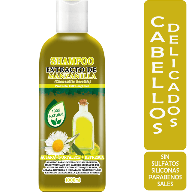 Shampoo VIVONATURAL con Extracto de Manzanilla 1 litro