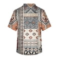 thumbnail image 3 of Men's Short Sleeve V Neck Small Animals Print Chest Pocket Carer Top XL, 3 of 3