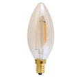 thumbnail image 2 of Great Value Decorative LED Vintage Candelabra Light Bulbs, 25W Eqv, Amber Light, 4 Count CA, 2 of 14
