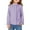 Purple, variant on Ruyang Girls Ruffle Long Sleeve Blouse Kids Plain Preppy Shirt Button Crewneck Fashion Dress Shirts Solid Casual Tops