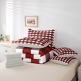 thumbnail image 6 of Homewish Abstract Buffalo 7-Piece Twin Bedding Set - Geometric Plaid Vintage, 6 of 8