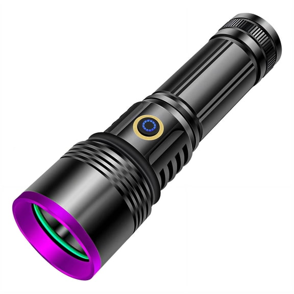 HIBIBUD 2026 New Uv Flashlight,Aluminum Alloy Body,Type C Rechargeable Black Light for Pet Urine Detection,Single Purple Light Black Light Flashlight,One Touch Switchrechargeable Uv Flashlight