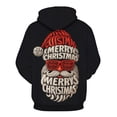 thumbnail image 3 of Rebaike Santa Face Christmas Hoodie for Men Women, Funny Holiday Pullover Sweatshirt with Beard Glasses Graphic, Ugly Xmas Party Unisex Winter Casual Hoodie Gift, 3 of 8