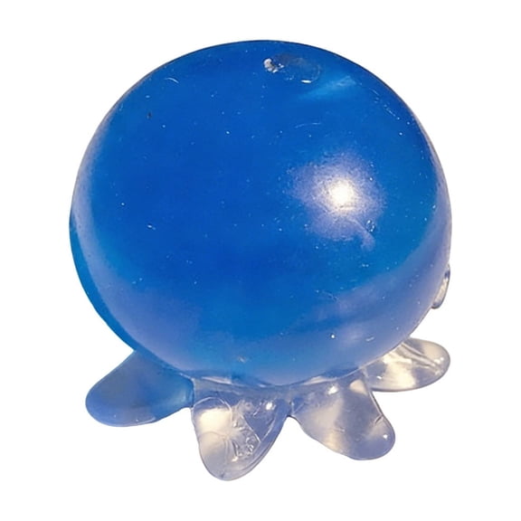 Clear Translucent Octopus Squishy Stress Reliever, Cute Cartoon Slow Rising Decompression Fidget, Adorable Sea Creature Squeeze Pal, Blue