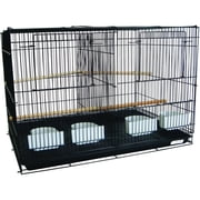 Bilot Small Breeding Cages with Divider, Black