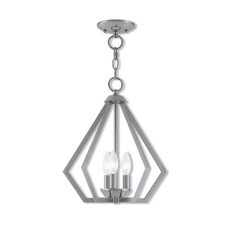 

Mini Chandeliers 3 Light With Polished Chrome Clear Candelabra Base 14 inches 120 Watts - World of Crystal