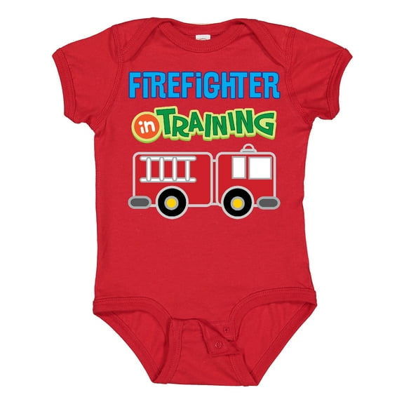 Inktastic Future Firefighter Kids Fireman Boys Baby Bodysuit
