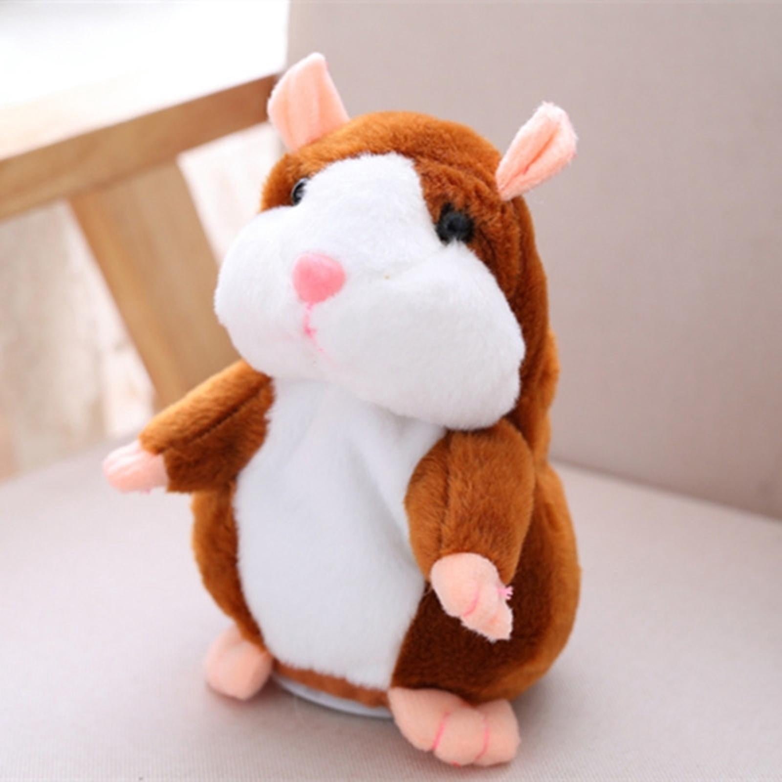 LeeQinersw 2 Packs Talking Hamster Repeats What You Say Electronic Plush Toys for Kids