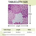 thumbnail image 2 of Easy Care Boho Floral Table Cover, 34x34 Inch Square Tablecloth with Elasticized Hem for Patio and Indoor Dining Tables, 2 of 6