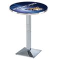 thumbnail image 1 of L217 Montana State University 42" Haut - 36" Table de Pub Supérieure avec Finition Chromée, 1 of 1