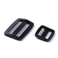 thumbnail image 3 of 100pcs 5 style Plastic Buckle Clasps For Webbing Strapping Bags Garment Accessories Rectangle Black 23~32.5x27.5~59x4~5.5mm Hole: 4~5x21~50mm 20pcs/style 1set, 3 of 3