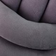 thumbnail image 2 of Cojín de nudos, cojín de nudos para sofá, cama, decorativo, escandinavo, cojín decorativo, nudo, diámetro 25 cm, gris, 1 pieza (paquete de 1), 2 of 6