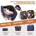thumbnail image 4 of HOTEEL 6 Piece Luggage Set, PC+ABS Hardside Lightweight Travel Suitcase Set with TSA Lock & Spinner Wheels(13/20/24/28in,Navy), 4 of 12