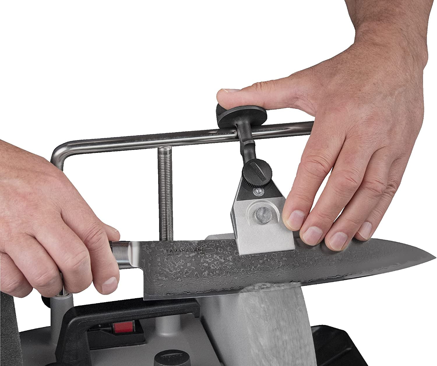 Tormek KJ-45 Centering Knife Jig. The Knife Jig that Turns Your Tormek Sharpening System T-8, T-7, T-4, T-3, etc. into a Professional Knife Sharpener.
