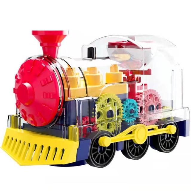 Omnidirectional Train Model With Music Train Toy Children Imitation Train Simulation Train for Kids