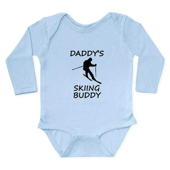 CafePress - Daddys Skiing Buddy Body Suit - Long Sleeve Infant Bodysuit