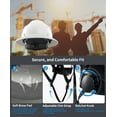 thumbnail image 4 of Casco de seguridad Hard Hat LANON, blanco, ala completa, HDPE, clase E, 4 of 6