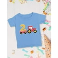 thumbnail image 3 of Tstars Boys' 2nd Birthday Construction Tractor T-Shirt - Fun and Adorable Graphic Tee for Two-Year-Olds - Comfortable Toddler Apparel - 4T California Blue, 3 of 6