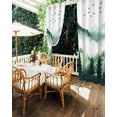 thumbnail image 5 of nqOlkjepod Outdoor Curtains for Patio Waterproof, Mist Forest Mountain Outdoor Privacy Panels Grommet, Watercolor Plant Nature Landscape Blackout Outside Curtains for Porch/Cabana 54"x84", 1 Panel, 5 of 8