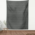 thumbnail image 4 of Ambesonne Abstract Fabric by the Yard Upholstery, African Style Ethnic Motif, 1 Yard, Dark Grey White, 4 of 5