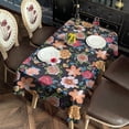 thumbnail image 2 of Pioneer Flower Floral Print Pattern Rectangle Tablecloth 60"x120",Waterproof Polyester Rectangle Table Cloth, Wipeable Spillproof Polyester Tablecloth for Dining, Camping, Indoor and Outdoor, 2 of 5