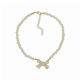 thumbnail image 1 of Elegant Bowknot Pendant Collar Necklace Vintage Pearl Chain Choker Simple Clavicle Chain Fashion Neck Chain Jewelry, 1 of 4