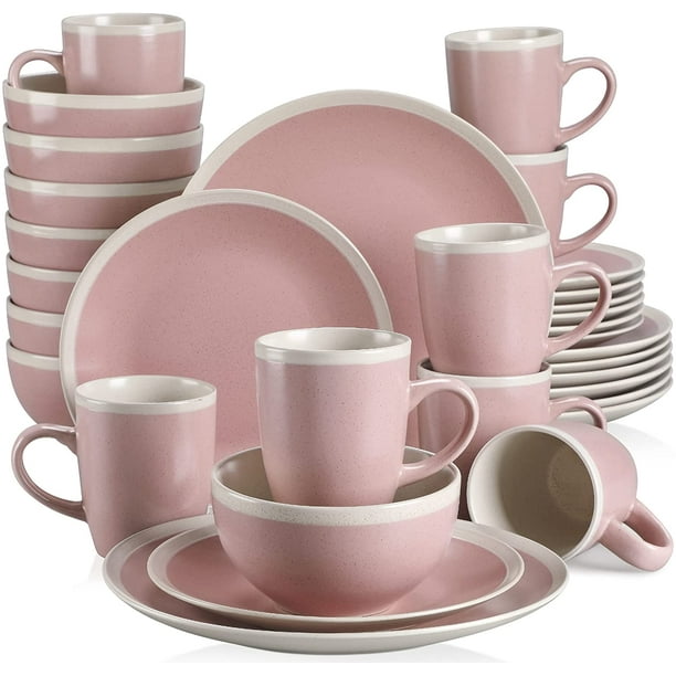 Vancasso Dinnerware Sets, Stoneware Dinner Set for 8, 32Piece Round