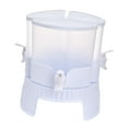 thumbnail image 5 of Esquirla Beverage Dispenser Cold Water Container 5.2 L with Lid Rotatable 3 Grid Split Juice Teapot Ice Water Jug Pot for Home Kitchen, 5 of 8