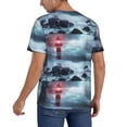 thumbnail image 2 of Fotbe Lighthouse in a Stormy Sea Baseball Jersey Shirt for Men and Women, Casual Short Sleeves Button Down T-Shirt-Medium, 2 of 9